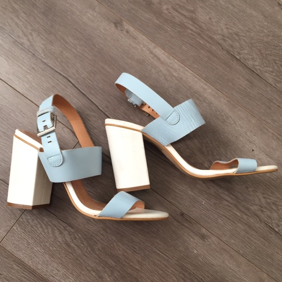 office london Shoes - Office London white and powder blue heels